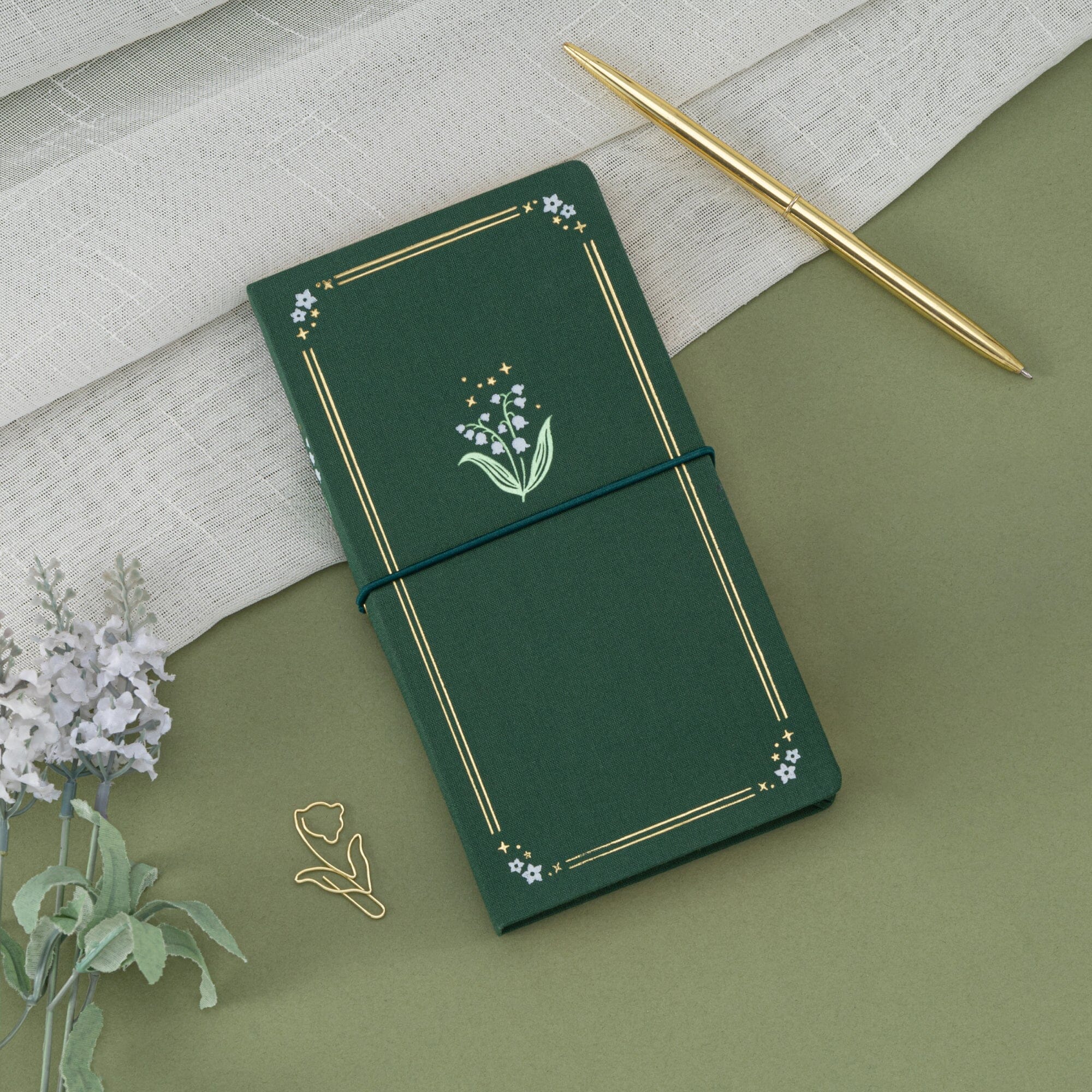 Tsuki ‘Soft Lily’ Limited Edition Luxury Travel Notebook ☾