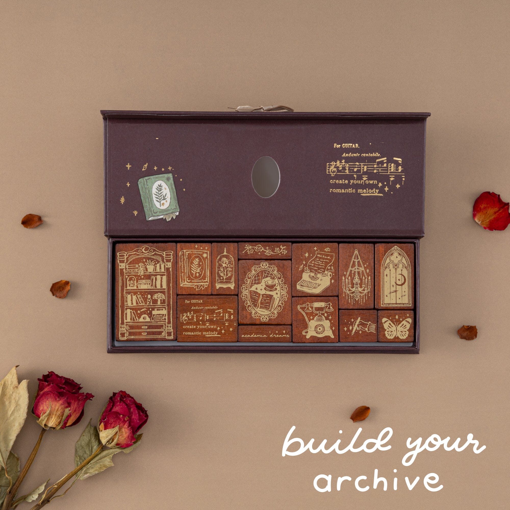 Tsuki ‘Vintage Academia’ Bullet Journal Stamp ☾