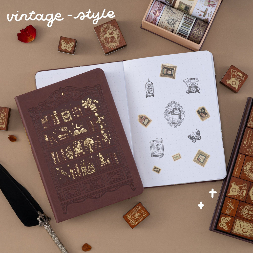 Tsuki ‘Vintage Academia’ Bullet Journal Stamp ☾